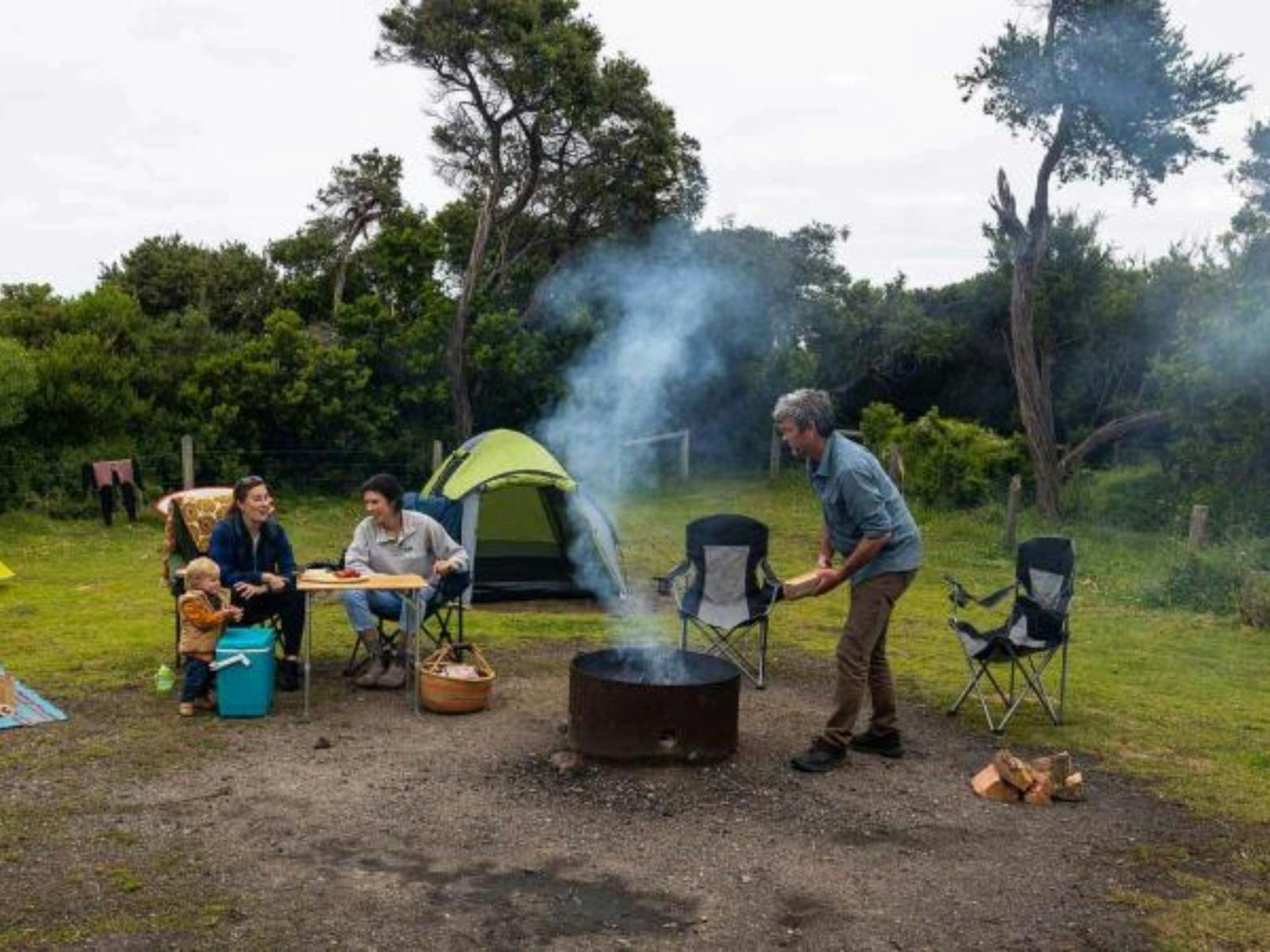 Family camping at Bear Gully Cape Liptrap