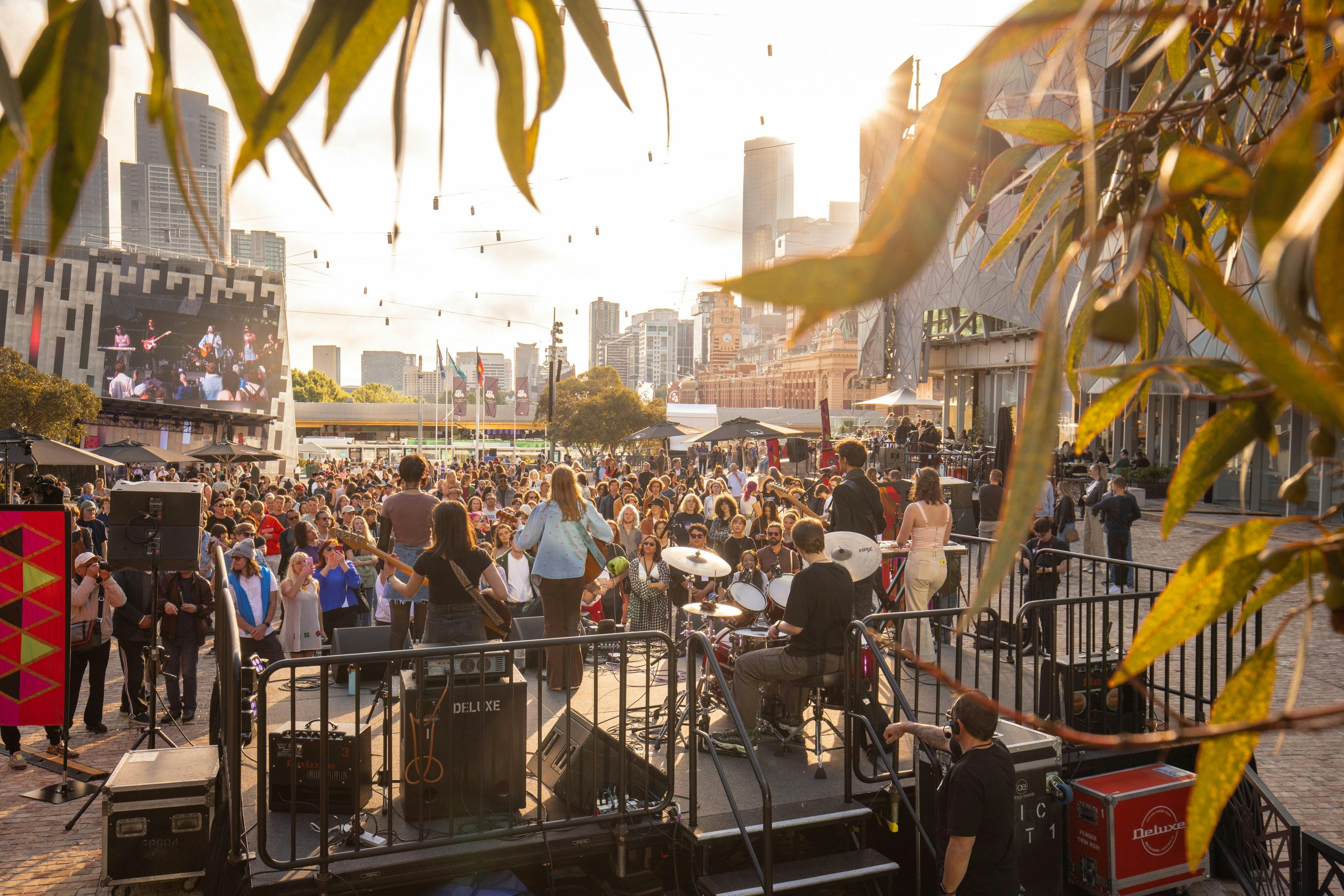 Garage Band Fed Square Live Performance