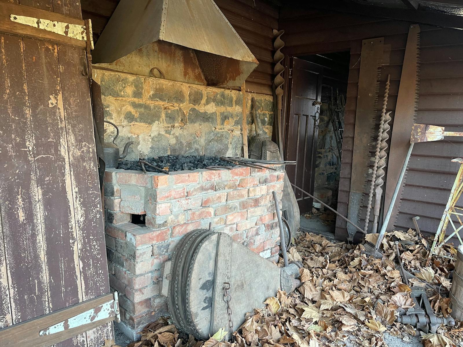 Schoolhouse Blacksmith display
