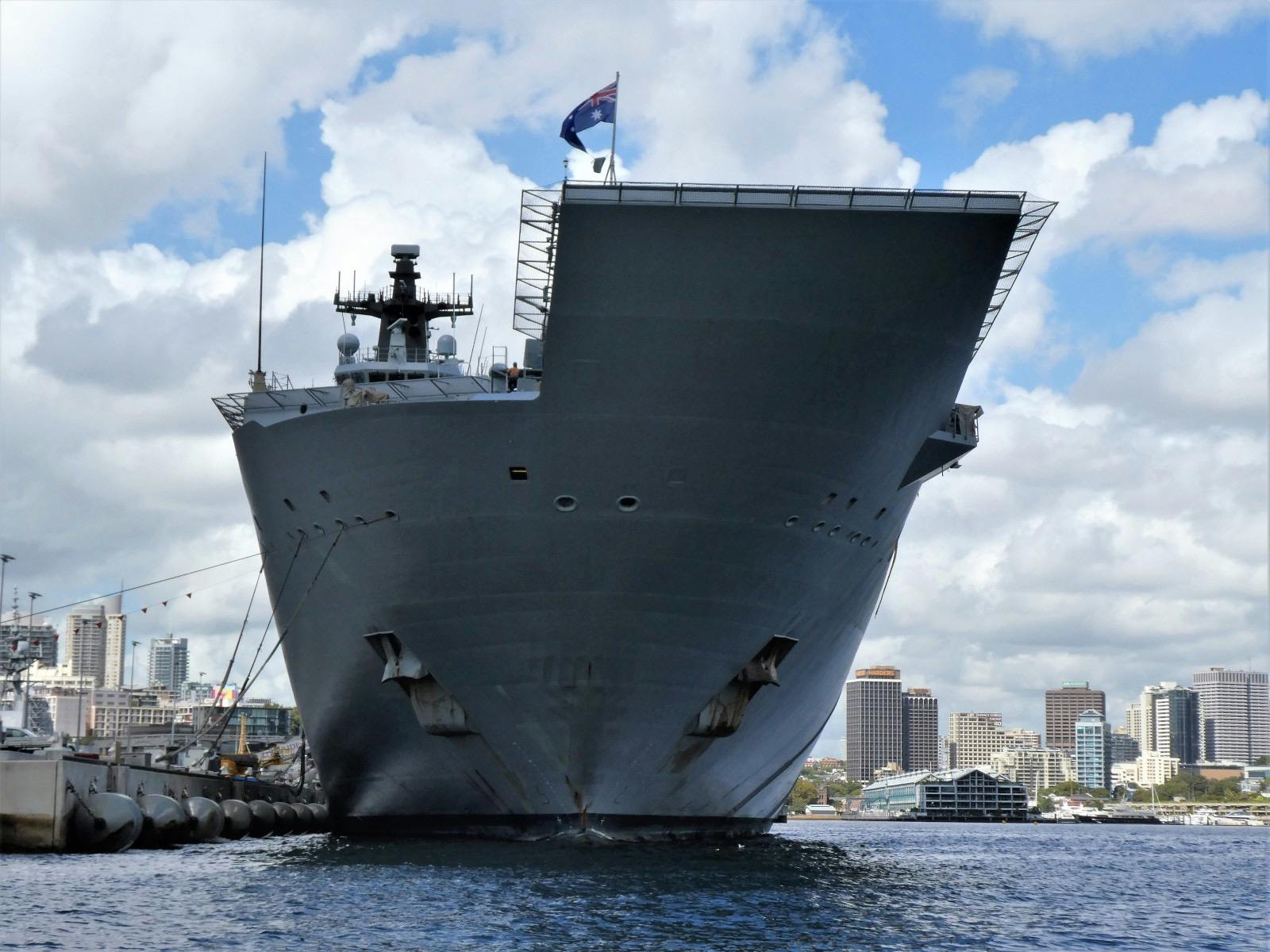 HMAS Adelaide at Garden Island