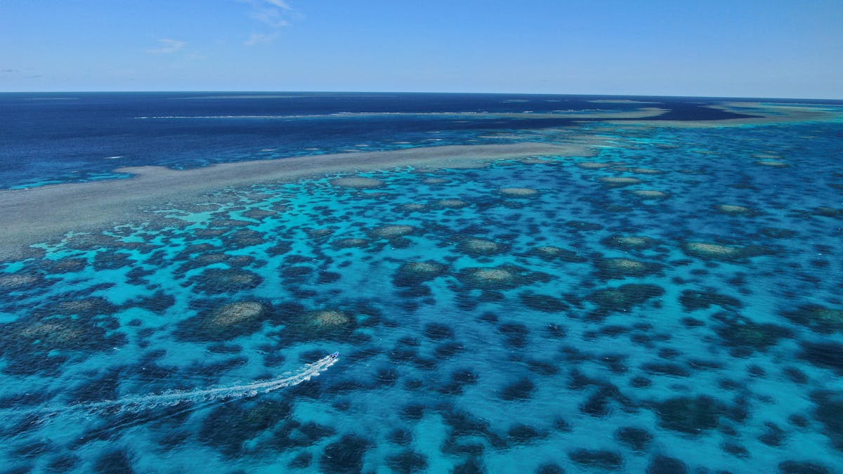 Outer reef arial shot - Kiana