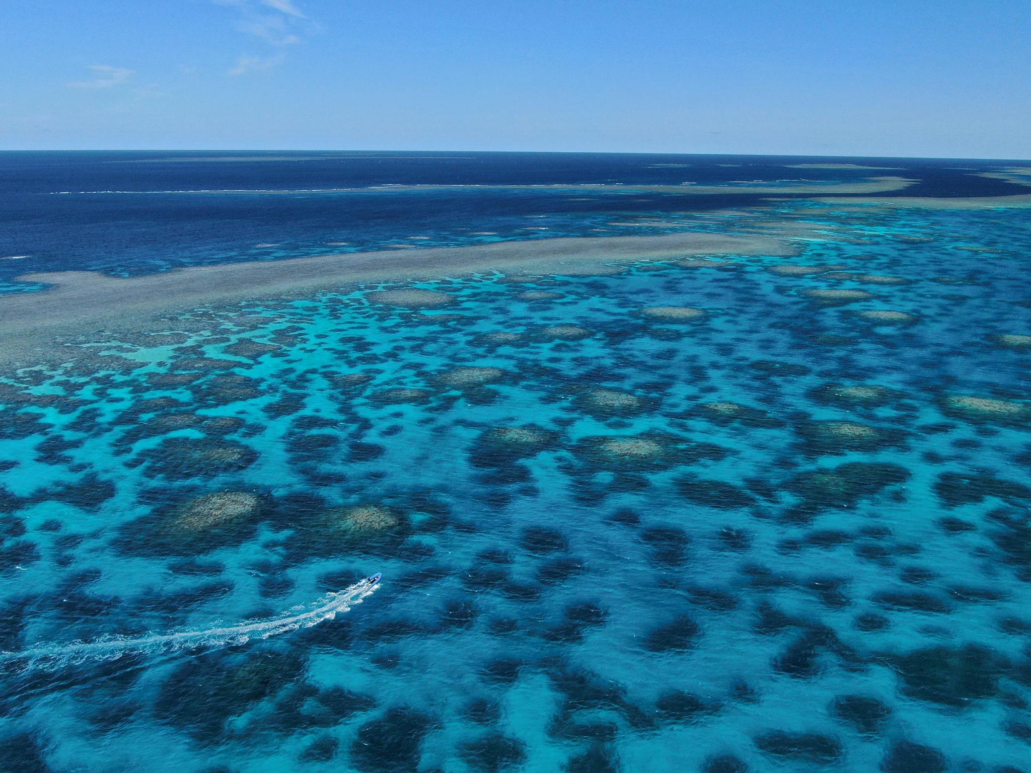 Outer reef arial shot - Kiana Outer reef arial shot - Kiana