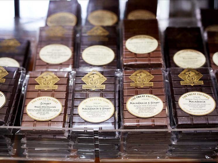 Chocolate Bars made at The Treat Factory