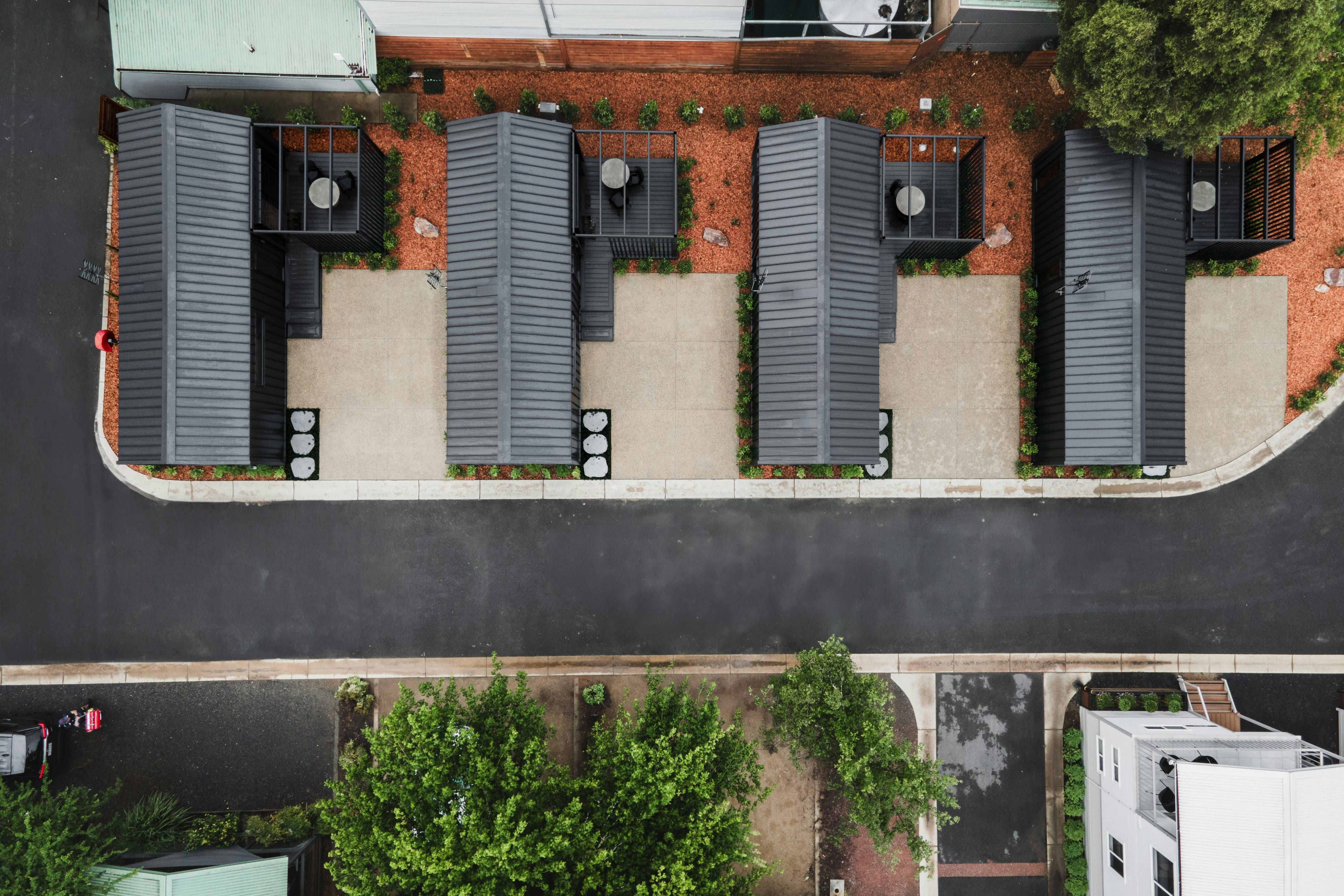 Aerial | Luxury Alpine 1BR Villa | Tasman Holiday Parks - Bright