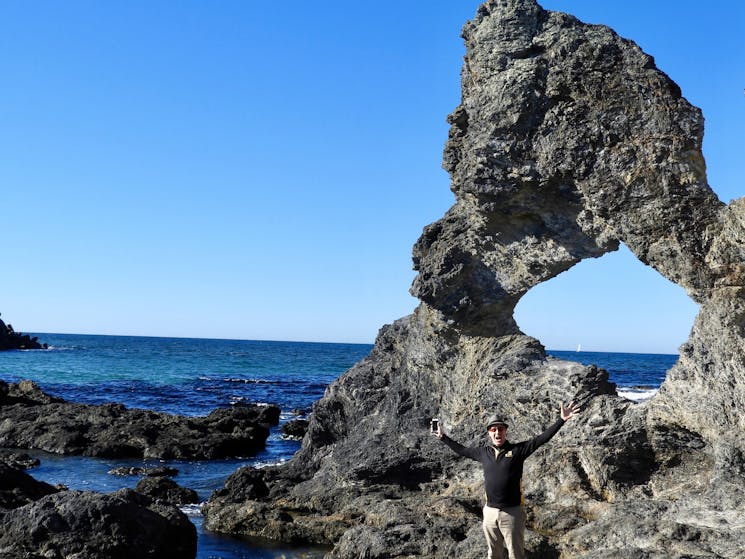 Visit the iconic Australia Rock while visiting the Narooma Fur Seals