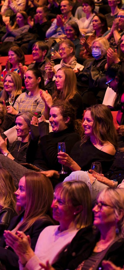 Crowd of smiling faces