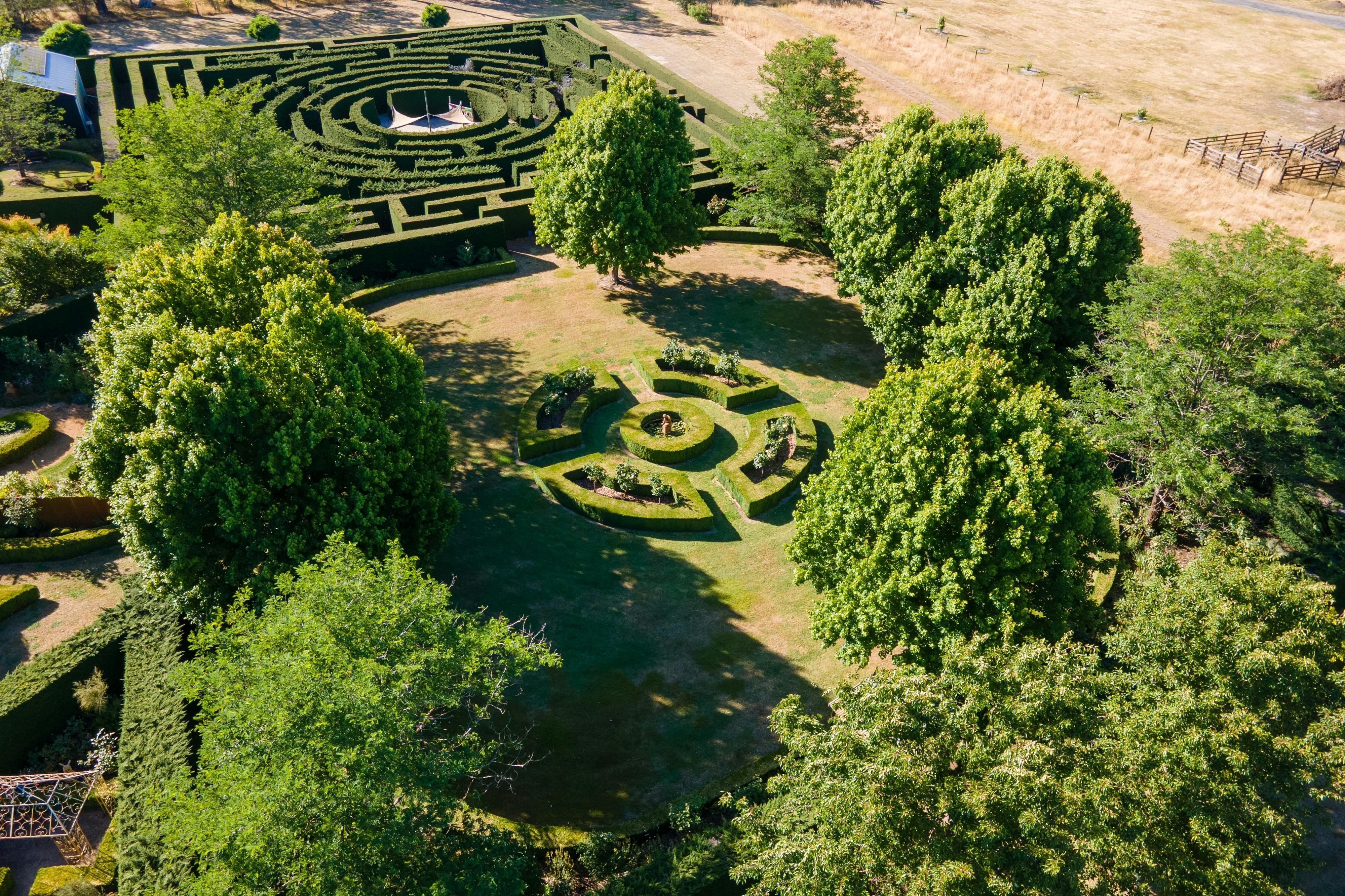 Wedding garden  and maze