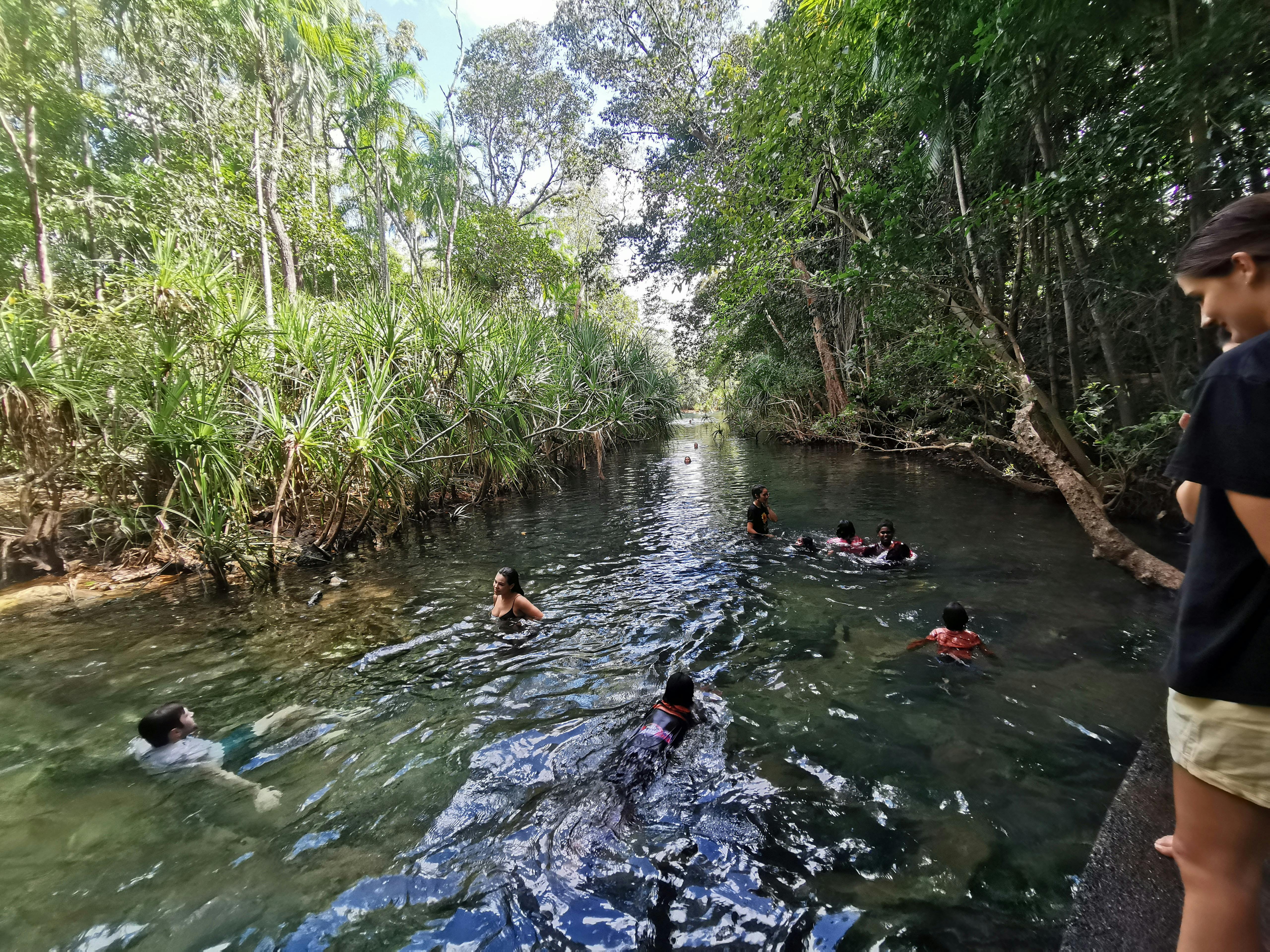 channel at Berry Springs
