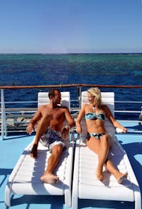 Reef Encounter Sundeck overlooking the Great Barrier Reef