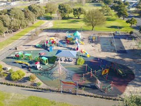 Aerial photo of playground