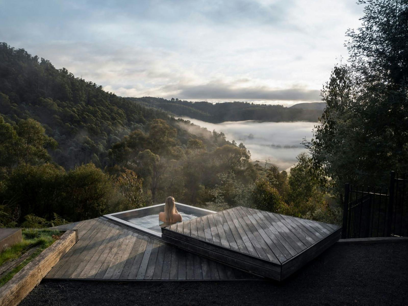 Views from the thermal mineral spa