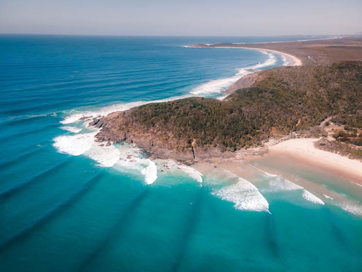 Aerial view of Big Hill on the Macleay Valley Coast