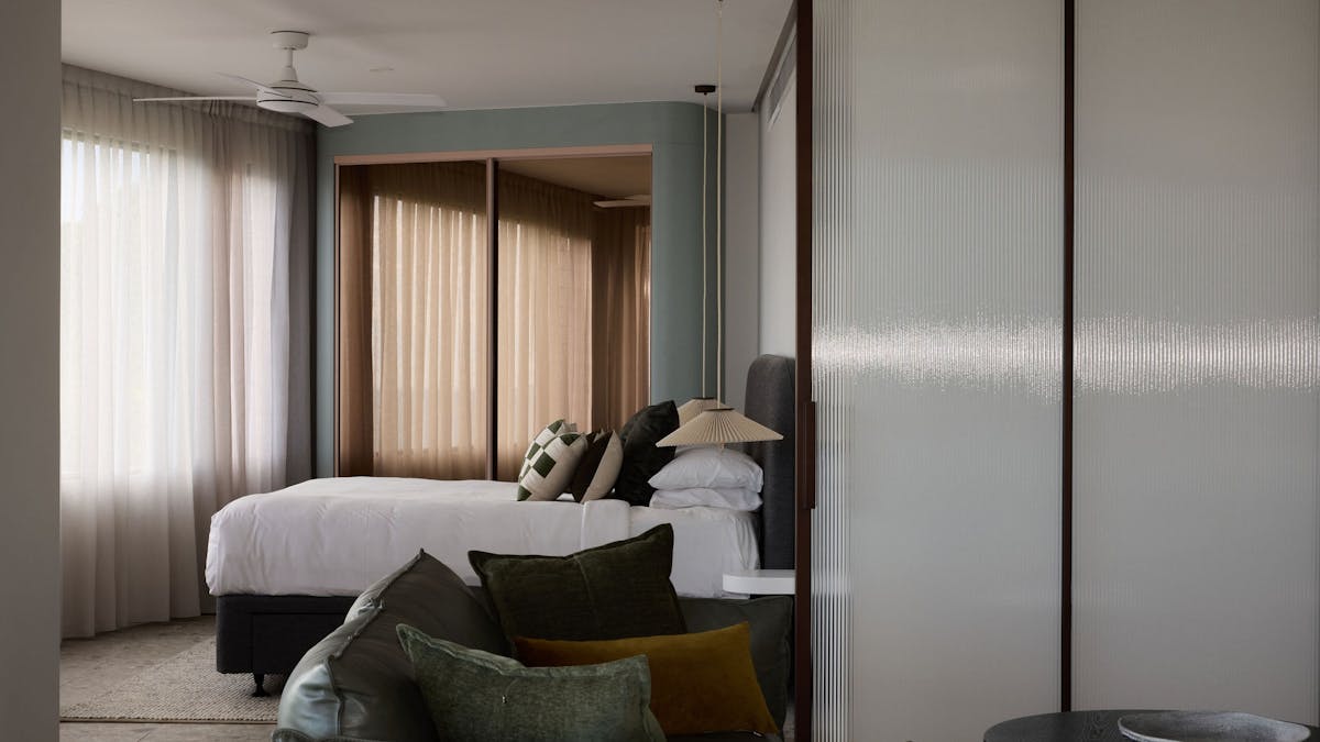Calm and cozy bedroom at Elementa Whitsundays