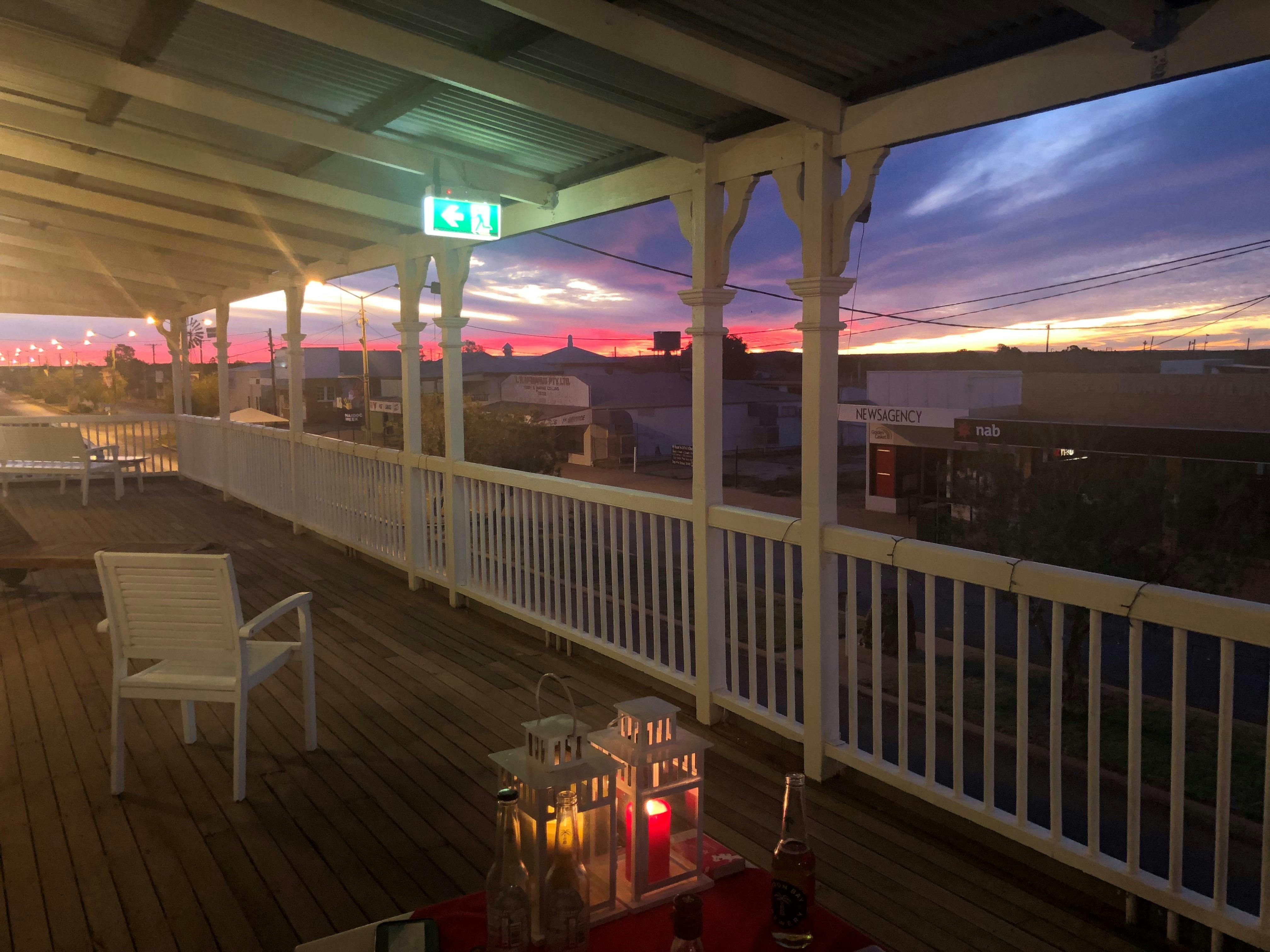 Sunset from the Verandah