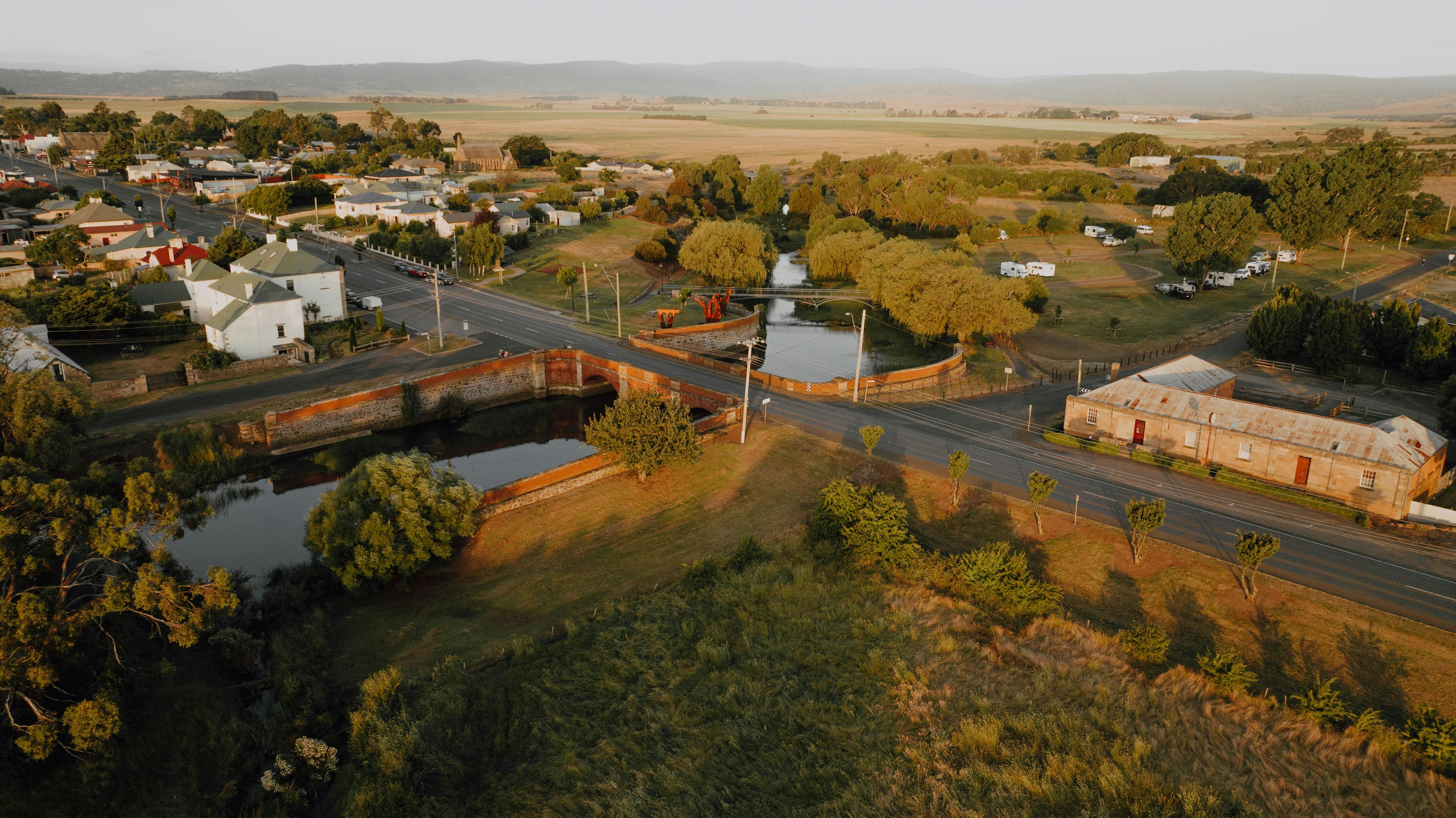 The convict built Red Bridge at Campbell Town