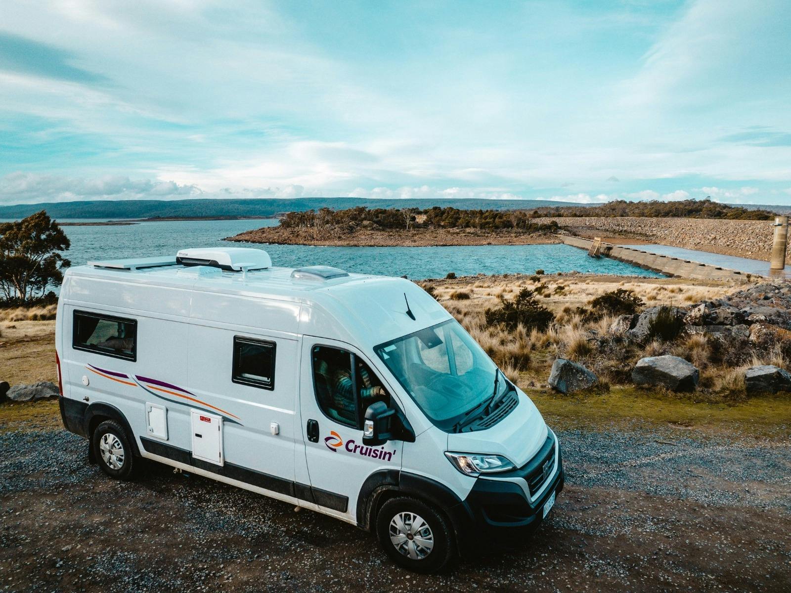 Exploring Tasmania with our 2-berth Sandpiper