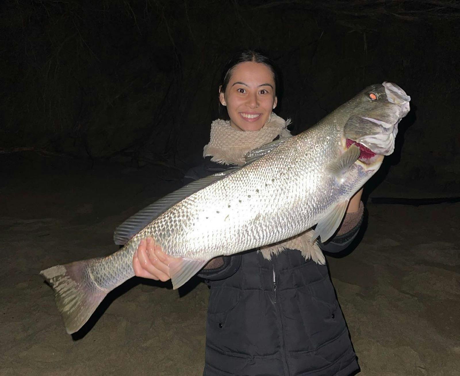夜のビーチフィッシング