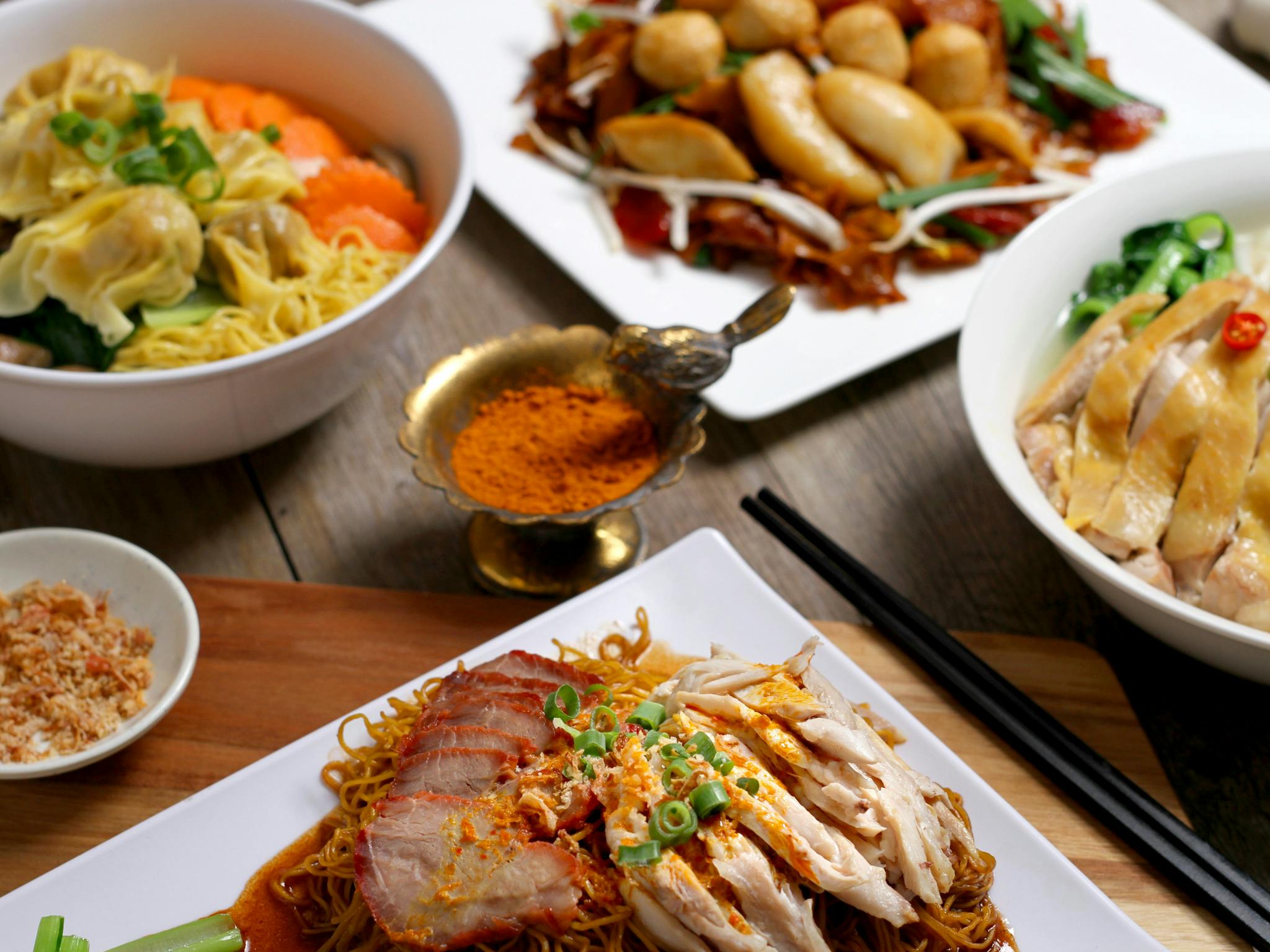 Noodle dishes from Malaya Corner Noodle dishes from Malaya Corner