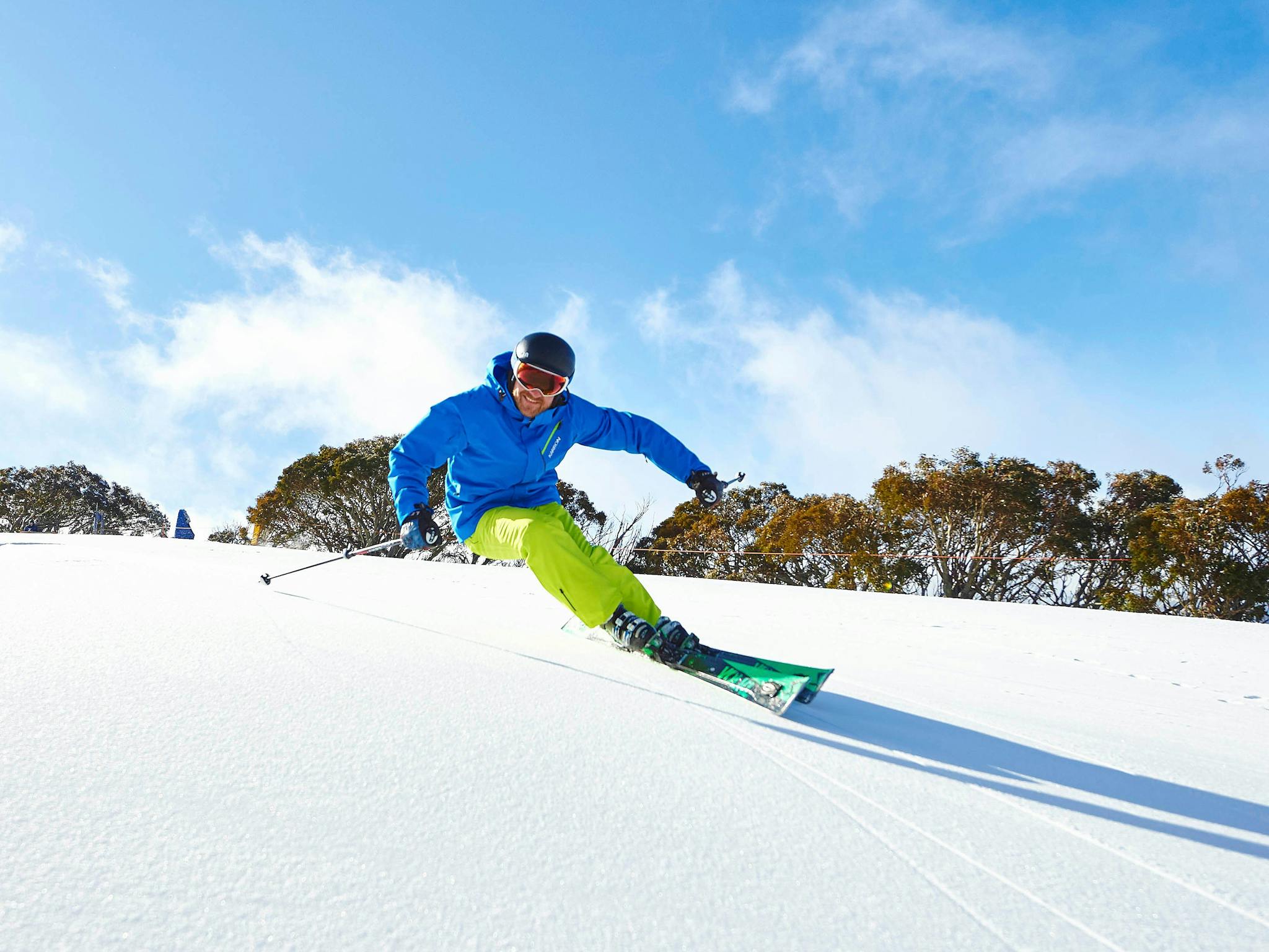 Blue bird days make for perfect skiing conditions
