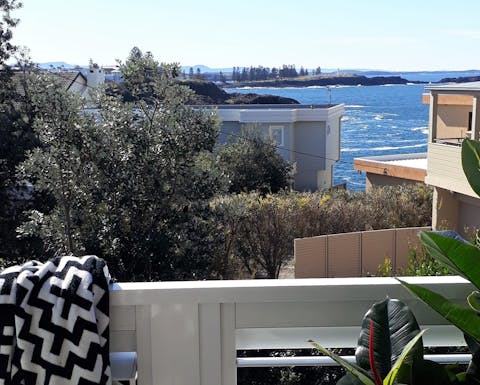 Balcony view of sea