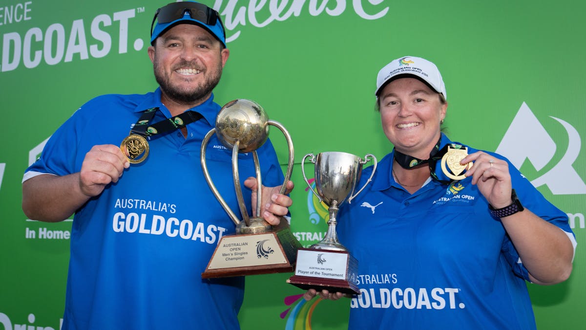 Six-time winner Aron Sherriff and first-time winner Dawn Hayman