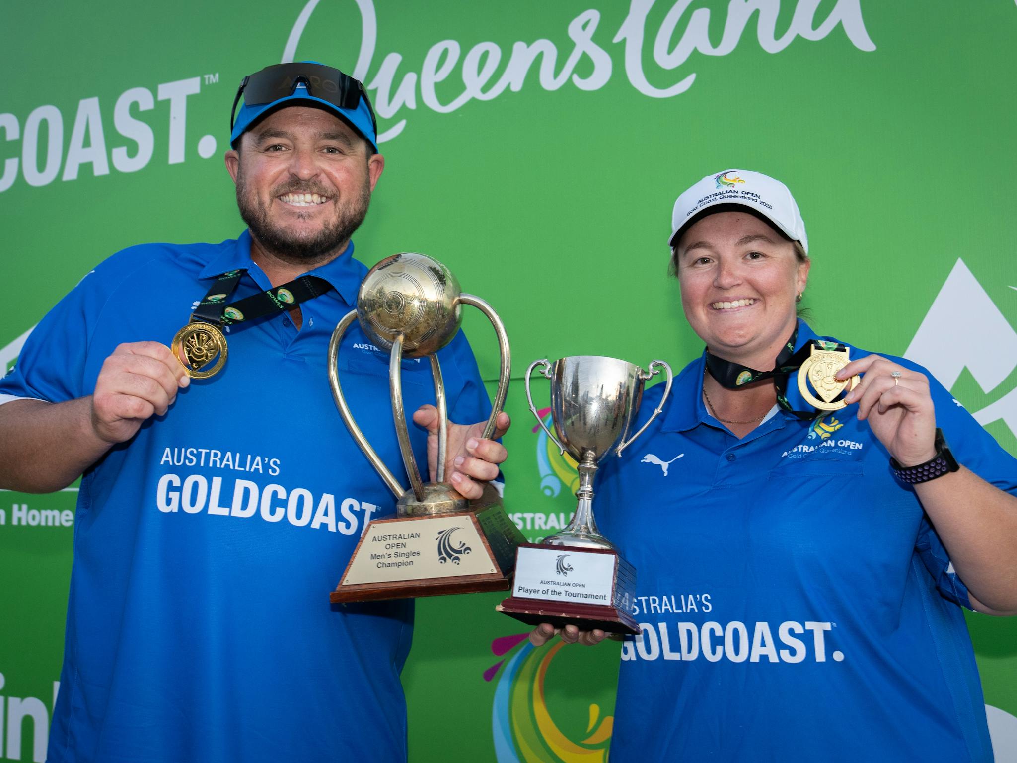 Six-time winner Aron Sherriff and first-time winner Dawn Hayman Six-time winner Aron Sherriff and first-time winner Dawn Hayman