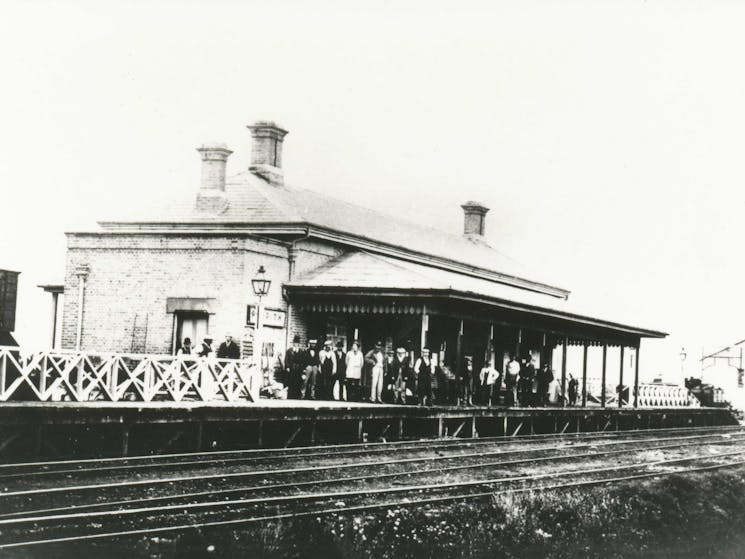 Historic view of Penrith Railway Station