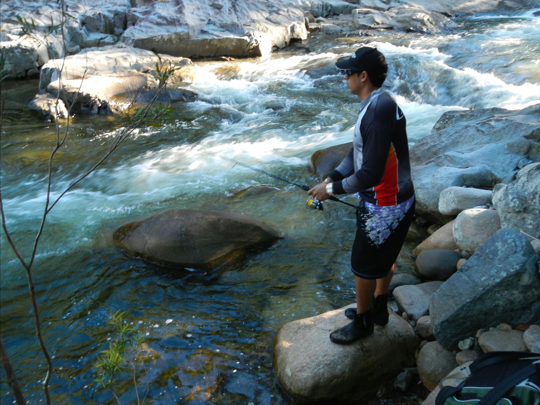Fishing in McCready's Creek Fishing in McCready's Creek
