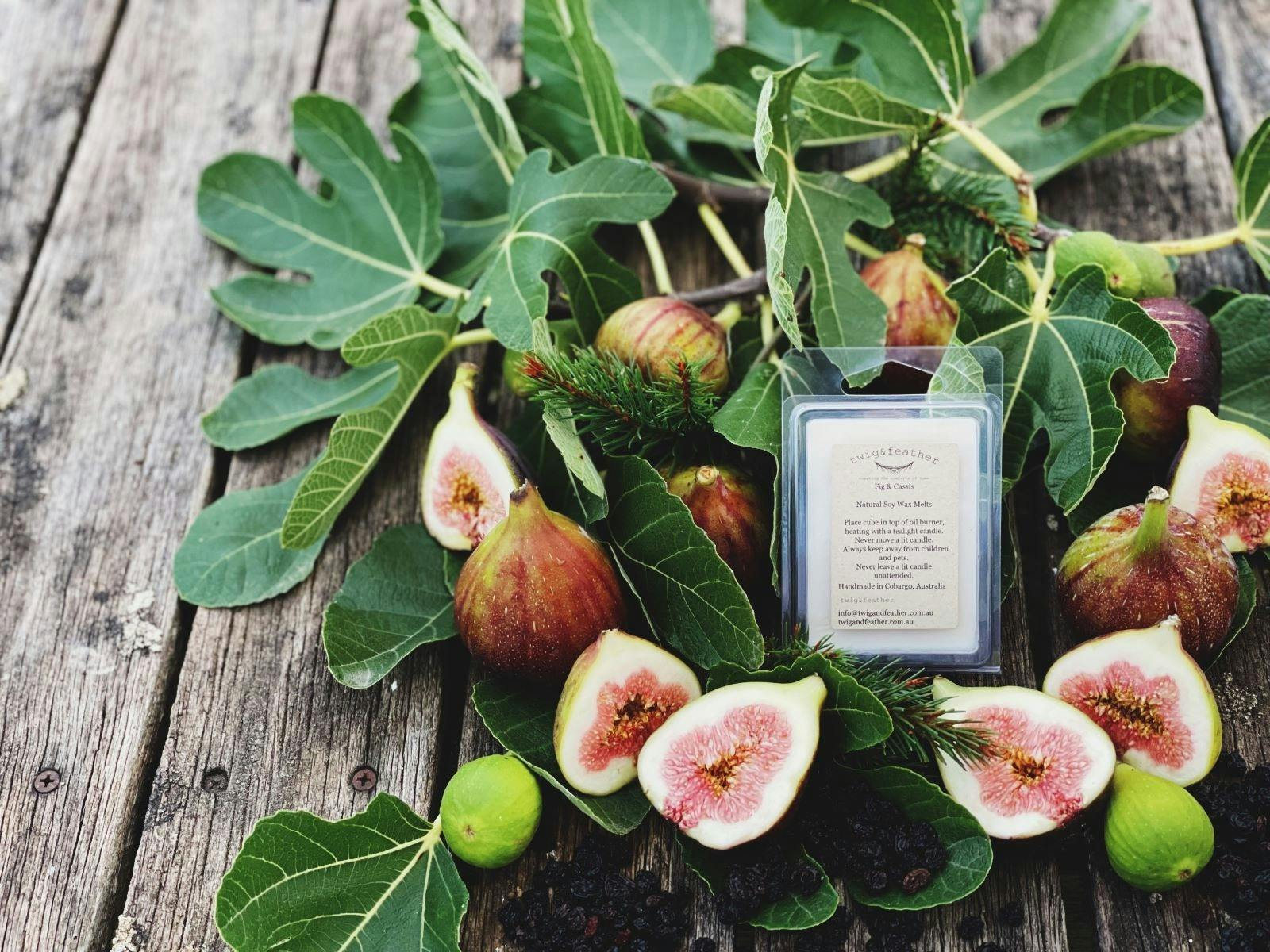 Twig and Feather Fig and Cassis scented Soy Wax Melts