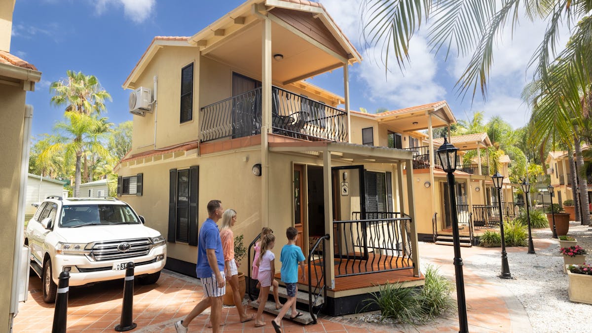 Macaw Mansion holiday accommodation at Ashmore Palms Holiday Village on the Gold Coast