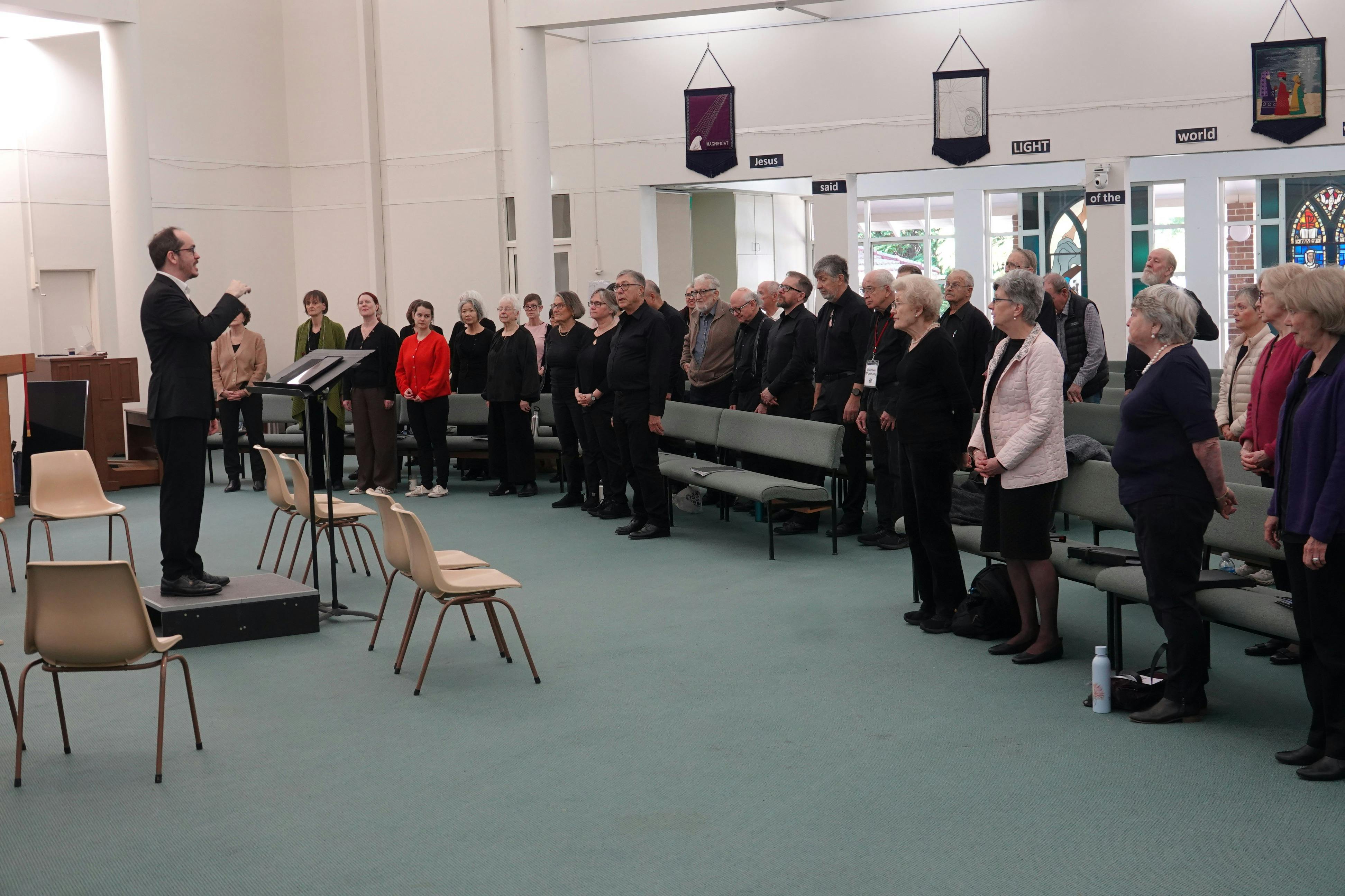 Picture of people singing together