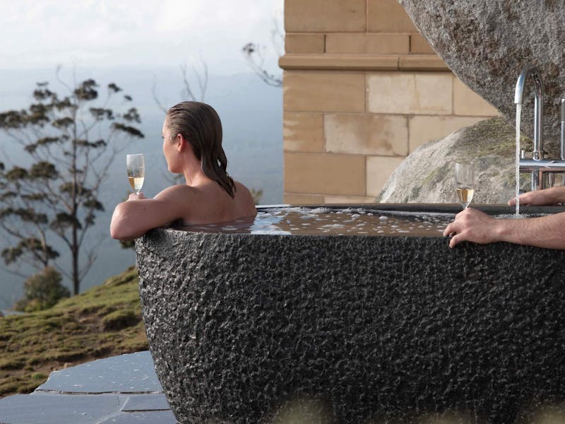 Outdoor Bath at the ultimate couples retreat.