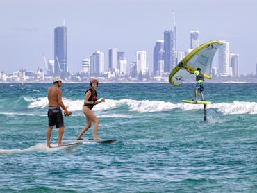 Learn to WingFoil by eFoil and Wing lessons pack