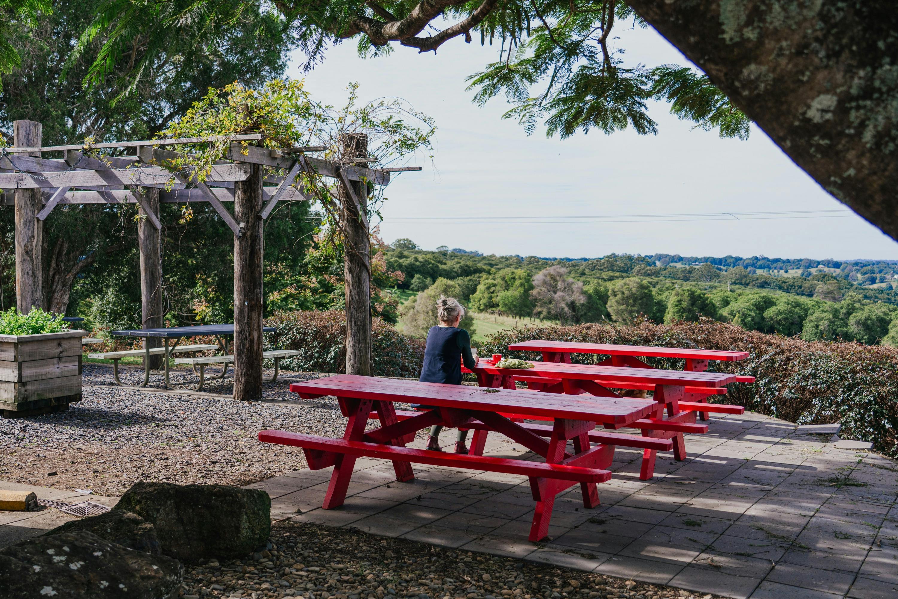 Stunning views from the picnic tables