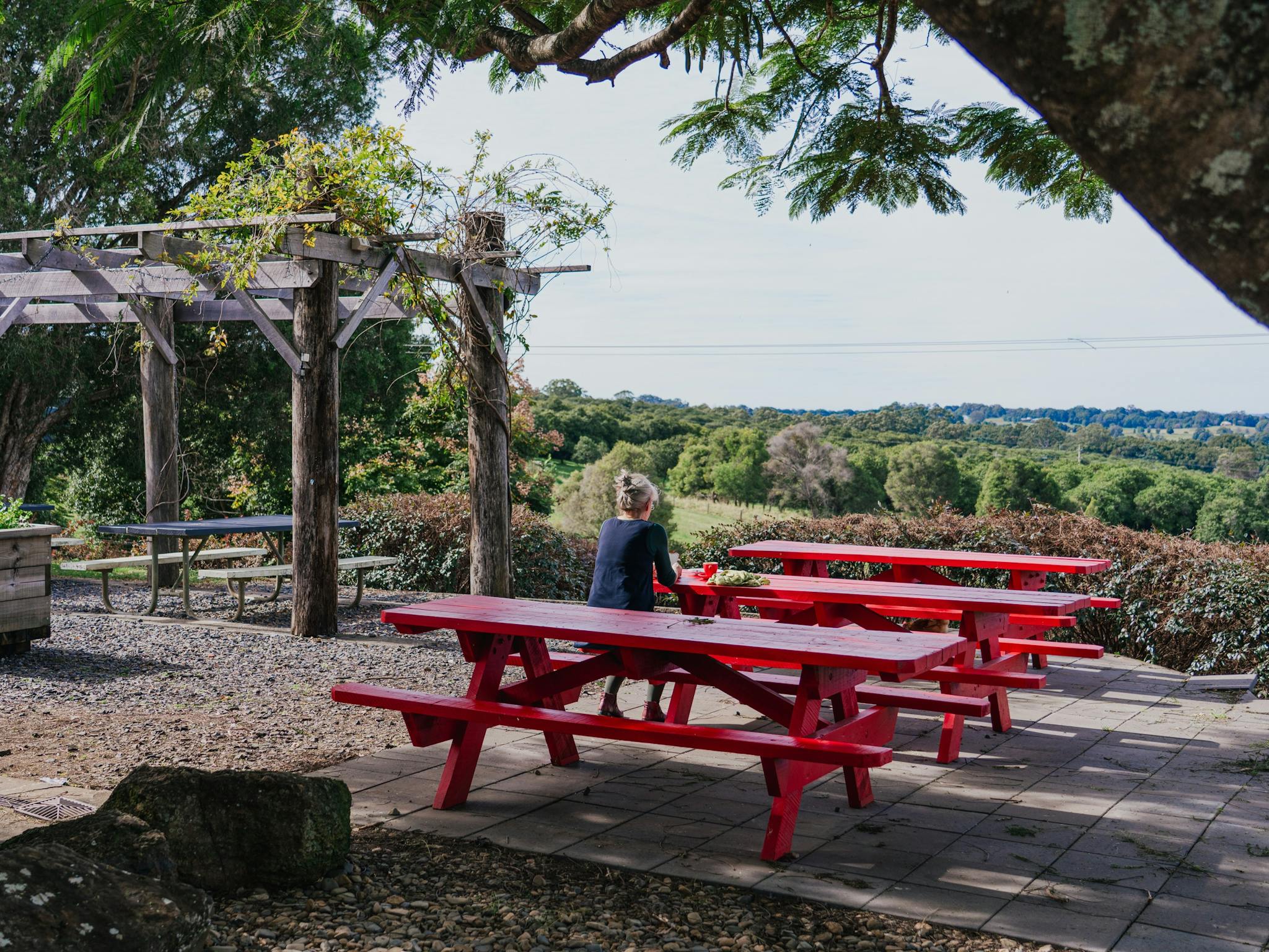 Stunning views from the picnic tables