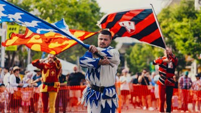 Italian Flag Throwers