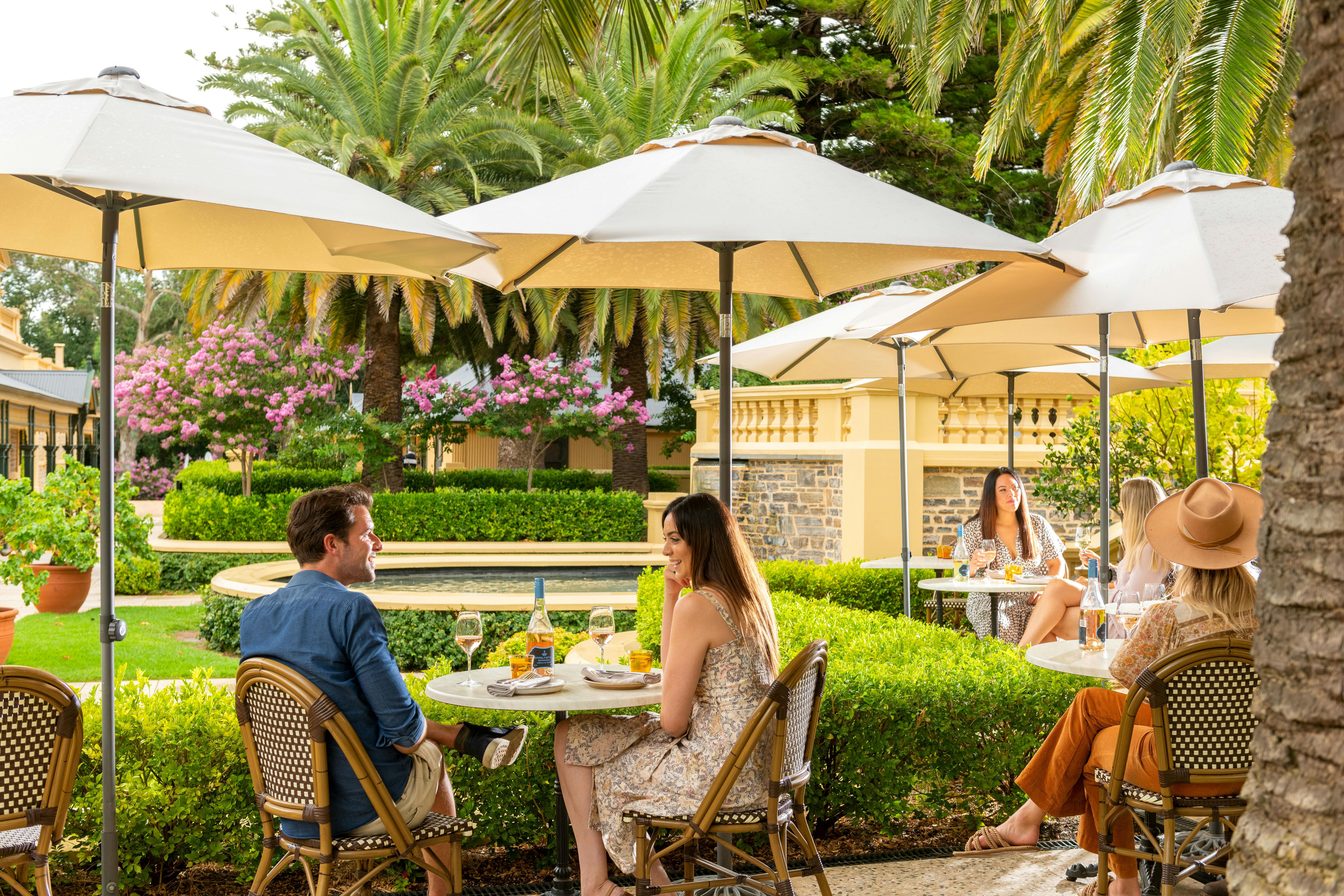 Outdoor dining at Fino Seppeltsfield