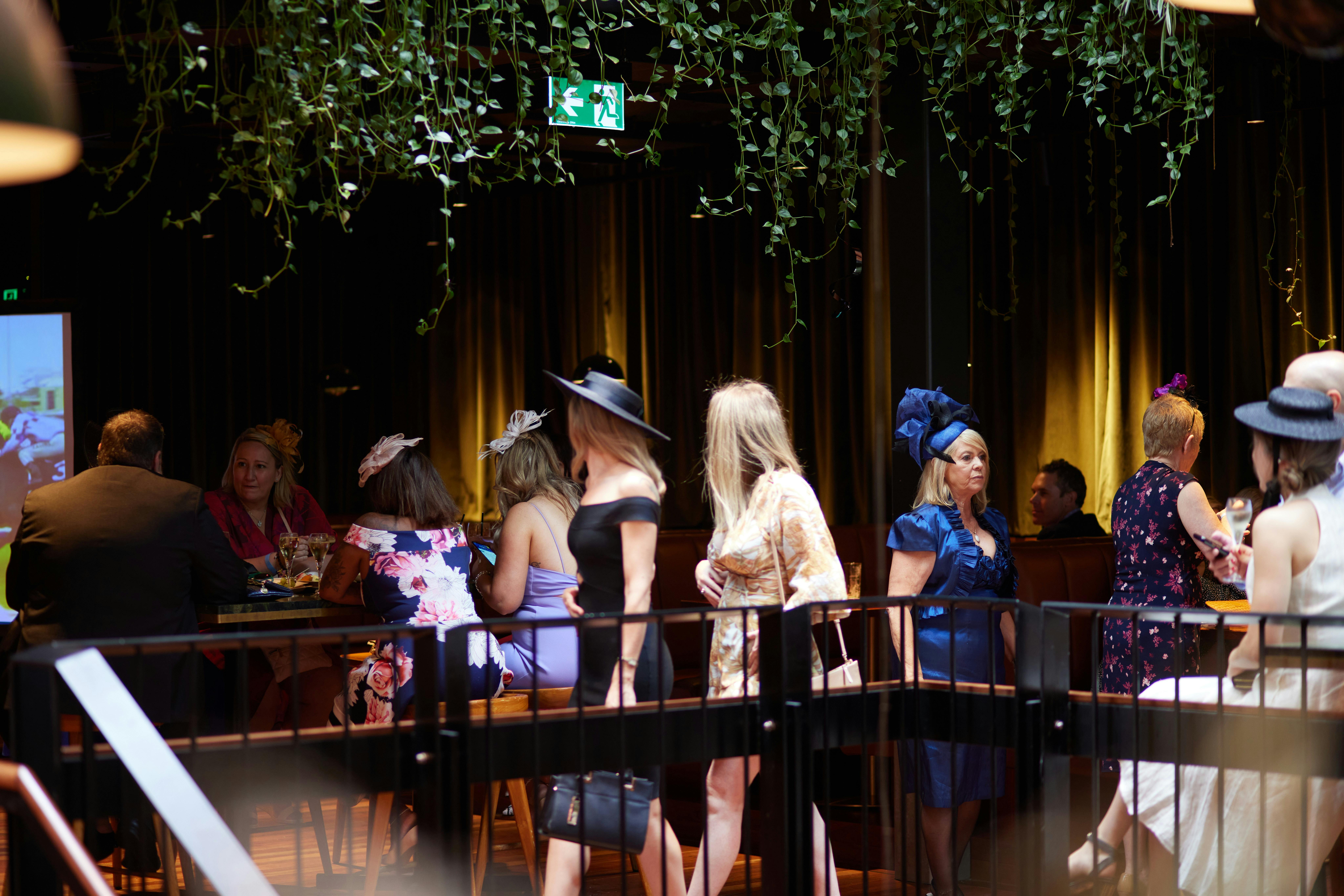 People enjoying Melbourne Cup at Pig 'N' Whistle Brunswick Street