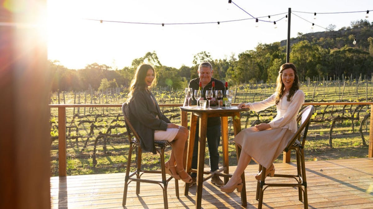 at Balancing Heart Vineyard on the Granite Belt, South-East Queensland