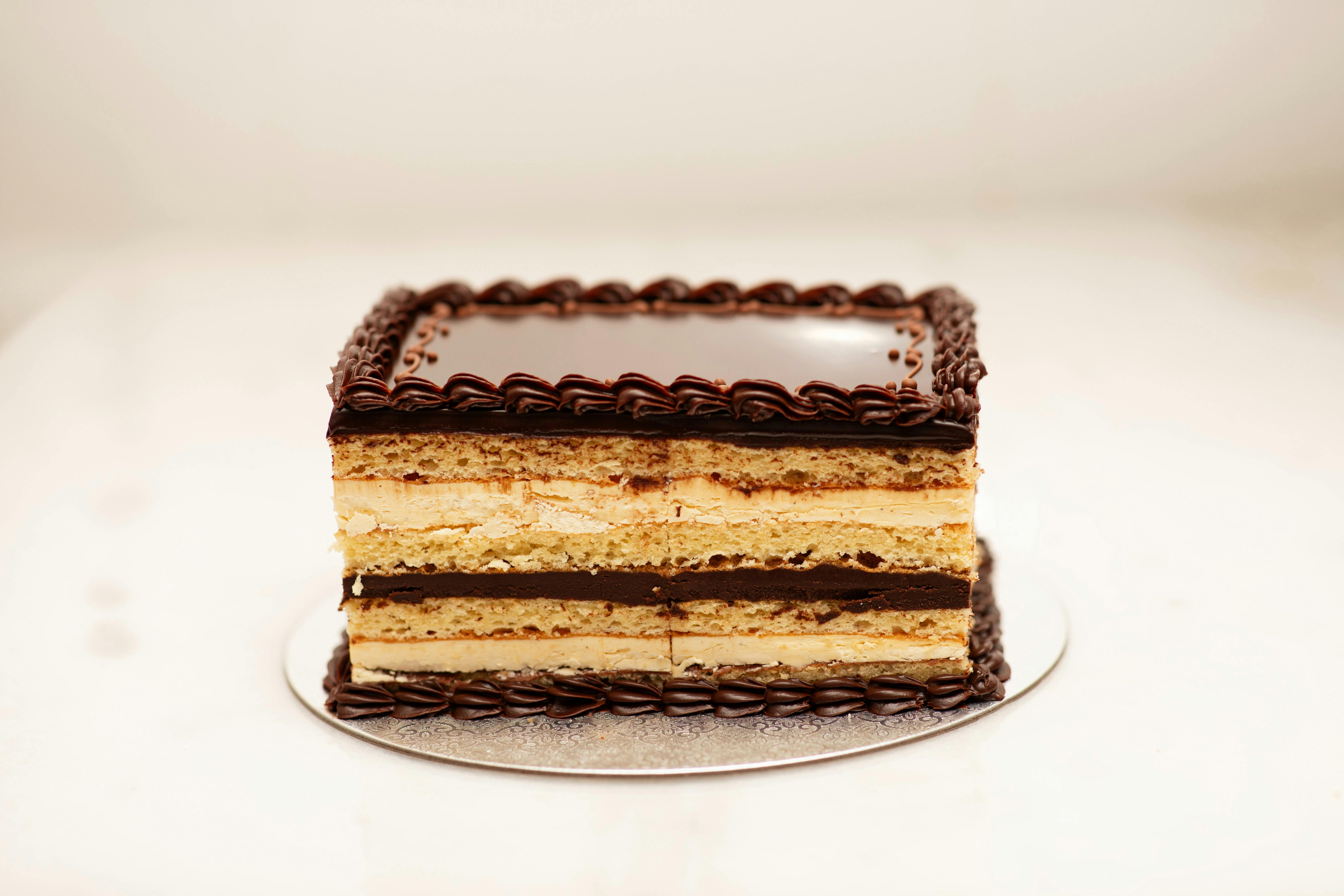 Opera cake almond sponge cake