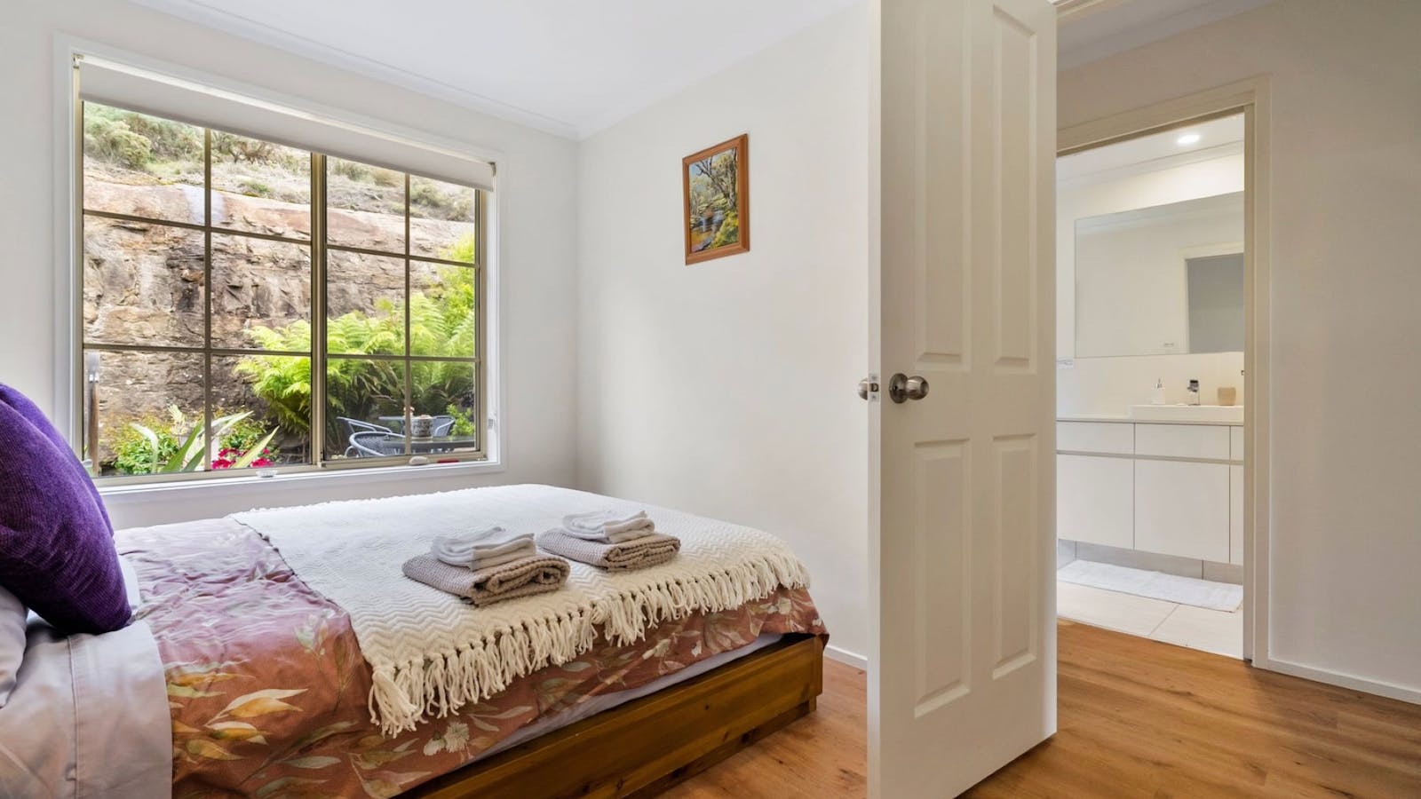 Downstairs King bedroom with its own full bathroom