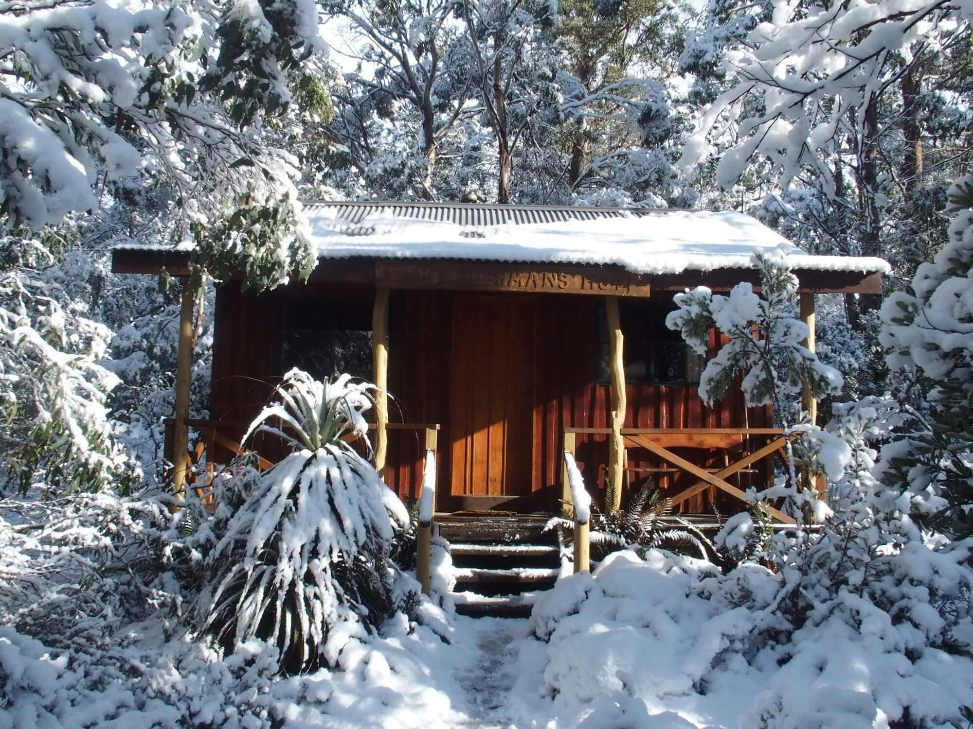 Bushmans Hut --  gas fire