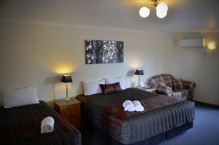Executive King, Single + Sofa Bed