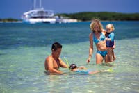 family snorkelling