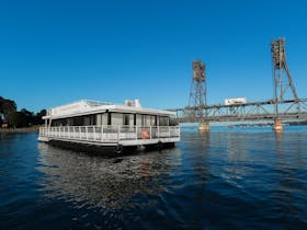 Nowhere Bound Luxury Houseboat and the Batemans Bay Bridge