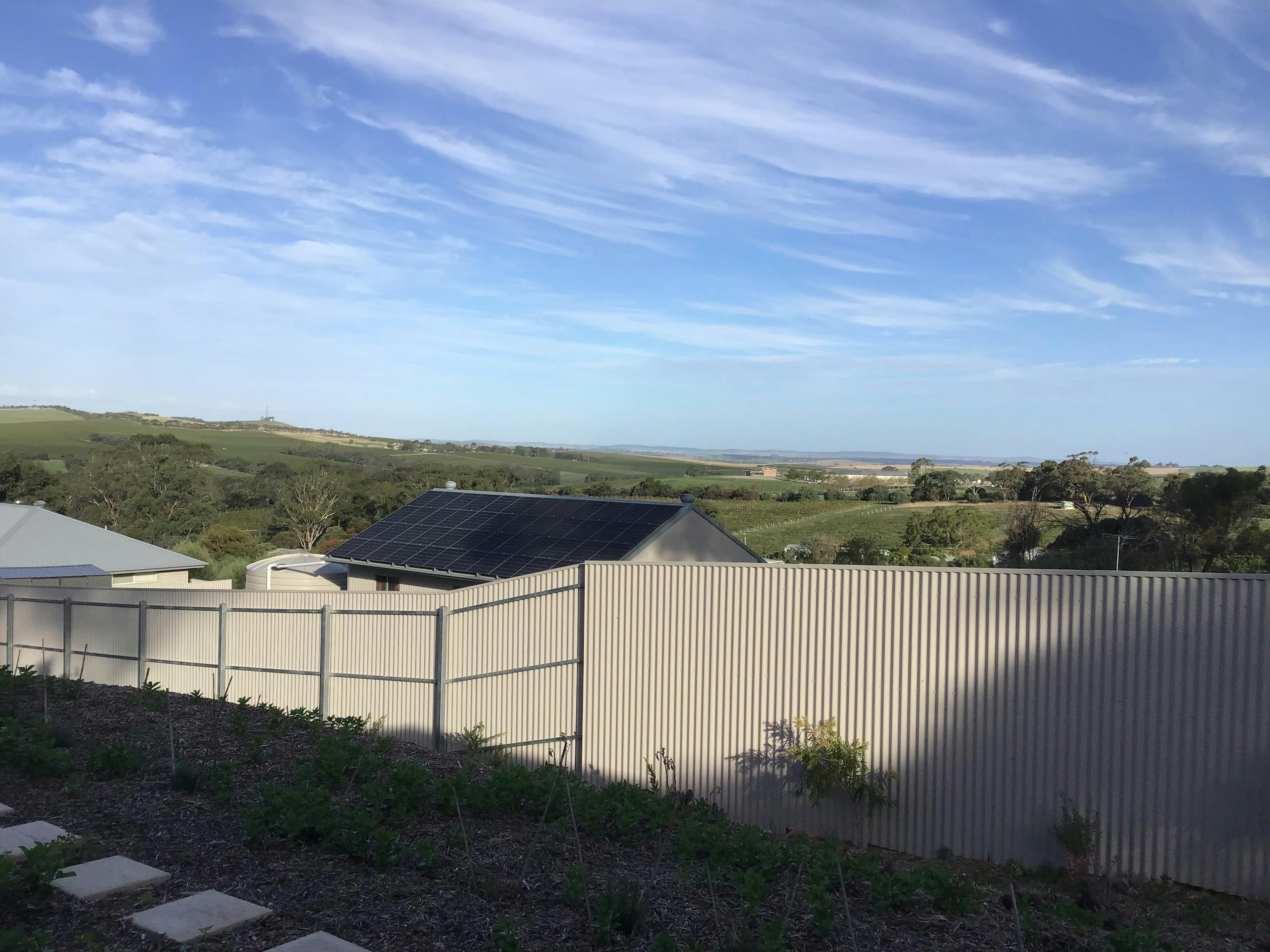 View across O’Leary Walker Cellar Door