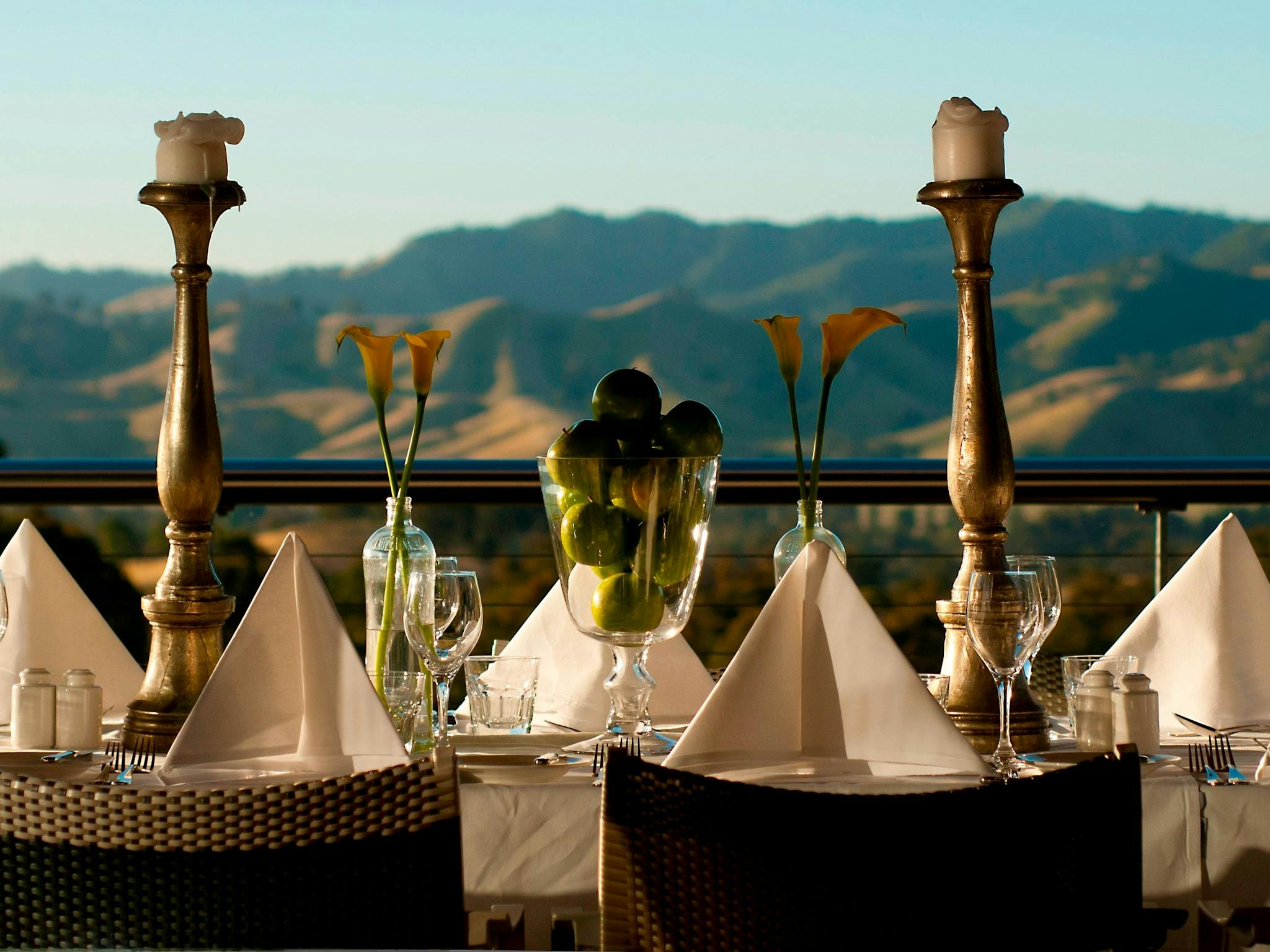 Enjoy the spectacular views from our deck