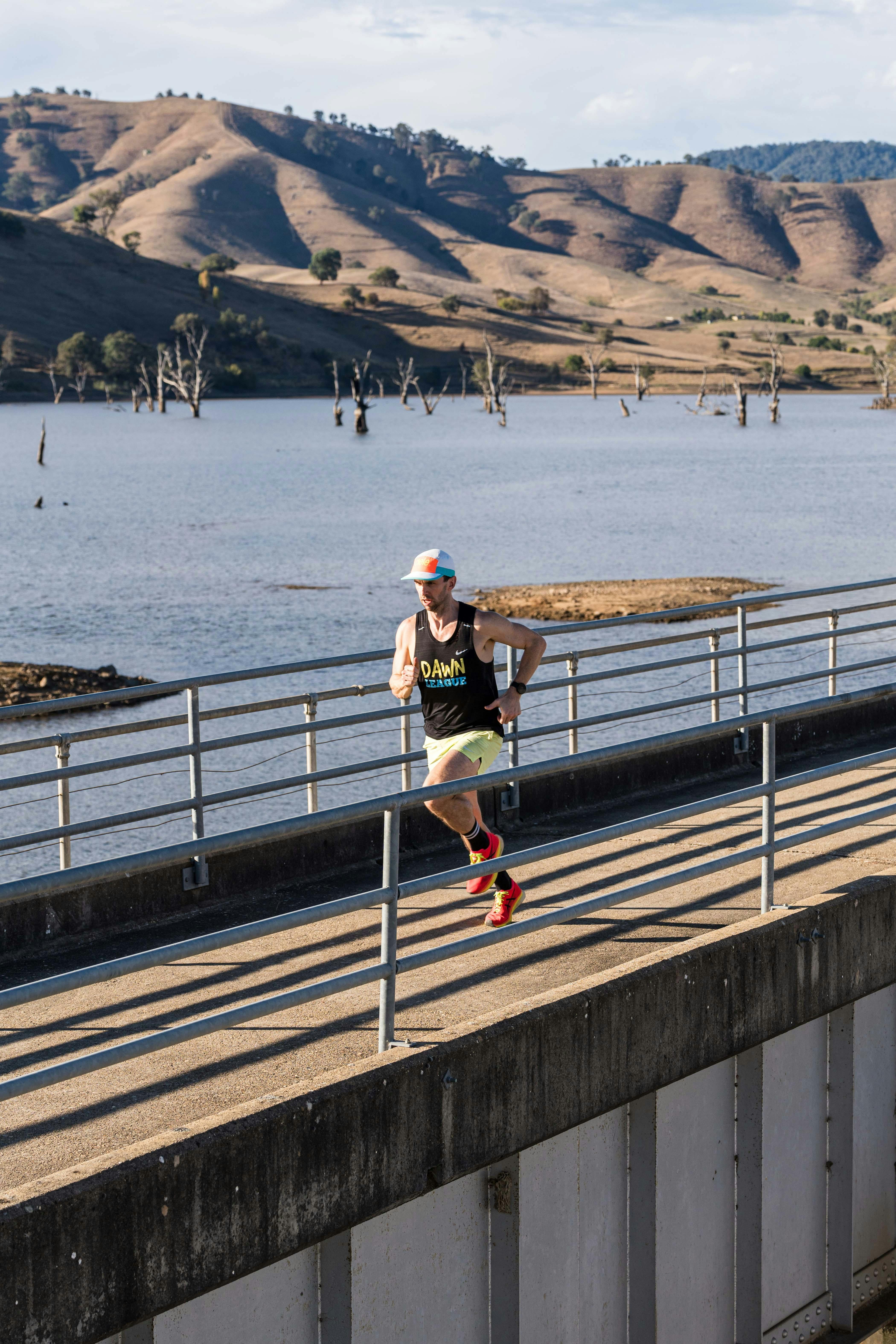 a marathon runner on a trail