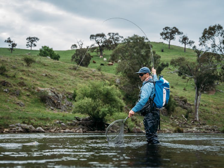 Customer experience is number one for Snowy Valleys fly fishing.