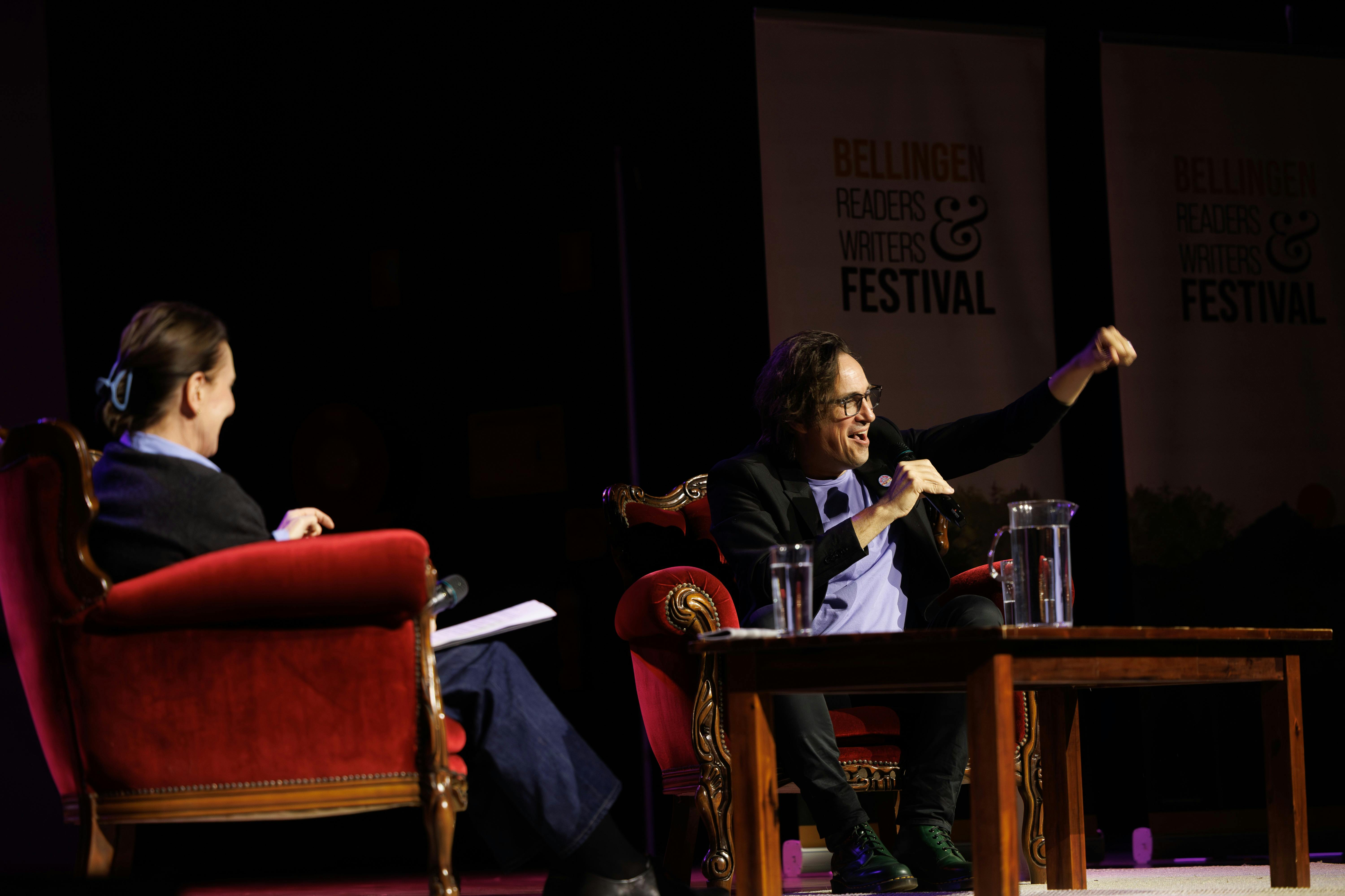 Trent Dalton and Virginia Trioli at BRWF 2025